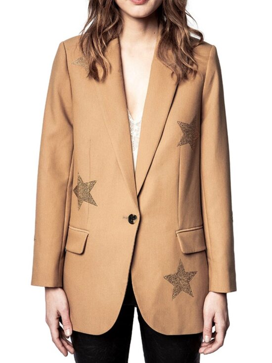 Zadig & Voltaire Jackets & Blazers - NWT $498 Zadig & Voltaire Viva Etoiles Star Strass Blazer Jacket Size 36